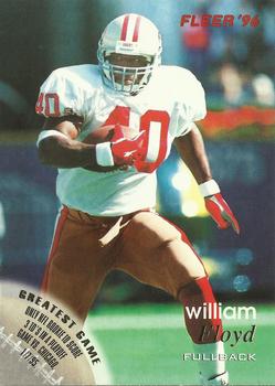 William Floyd San Francisco 49ers 1996 Fleer NFL #123